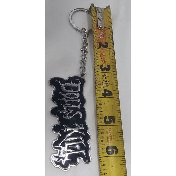Dolls Kill Metal Enamel Logo Keychain NEW Goth 3" - Picture 7 of 7